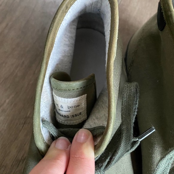 Rag & Bone Standard Issue High Top Sneaker olive green 43 - Picture 3 of 7